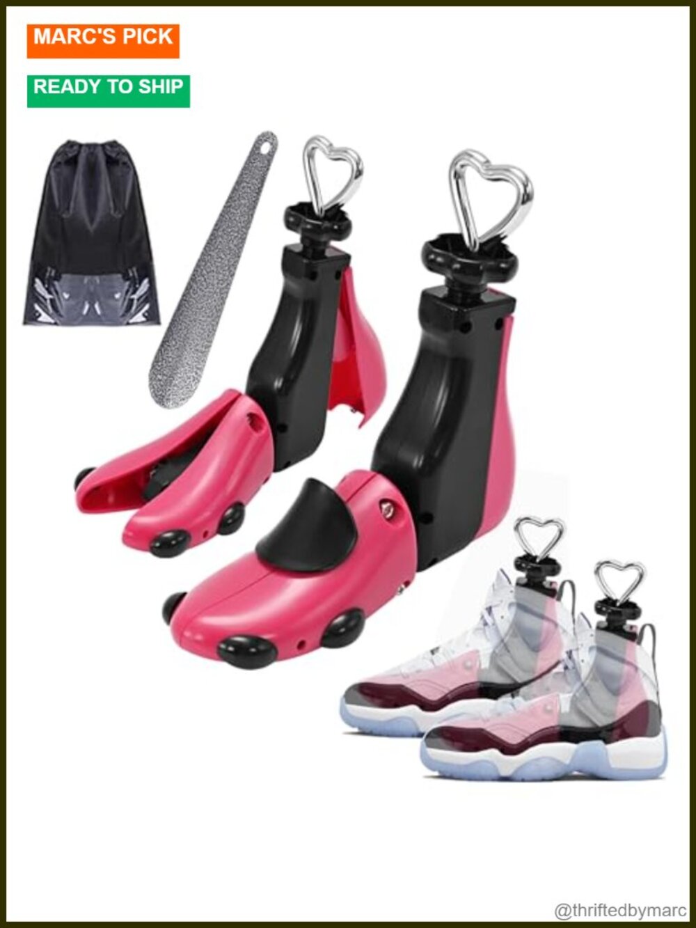 WANNUOQI Shoe Stretcher Boot Expander 4-Way Adjustable Plastic Steel Small
